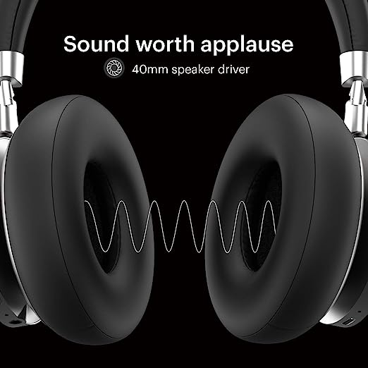 Noise Defy Over Ear Bluetooth Headphones with Active Noise Cancellation, Upto 30 Hour Playback, 40mm Dynamic Drivers (Onyx Black) (OPEN BOX) Noise Defy Over Ear Bluetooth Headphones with Active Noise Cancellation, Upto 30 Hour Playback, 40mm Dynamic Drivers (Onyx Black) (OPEN BOX)